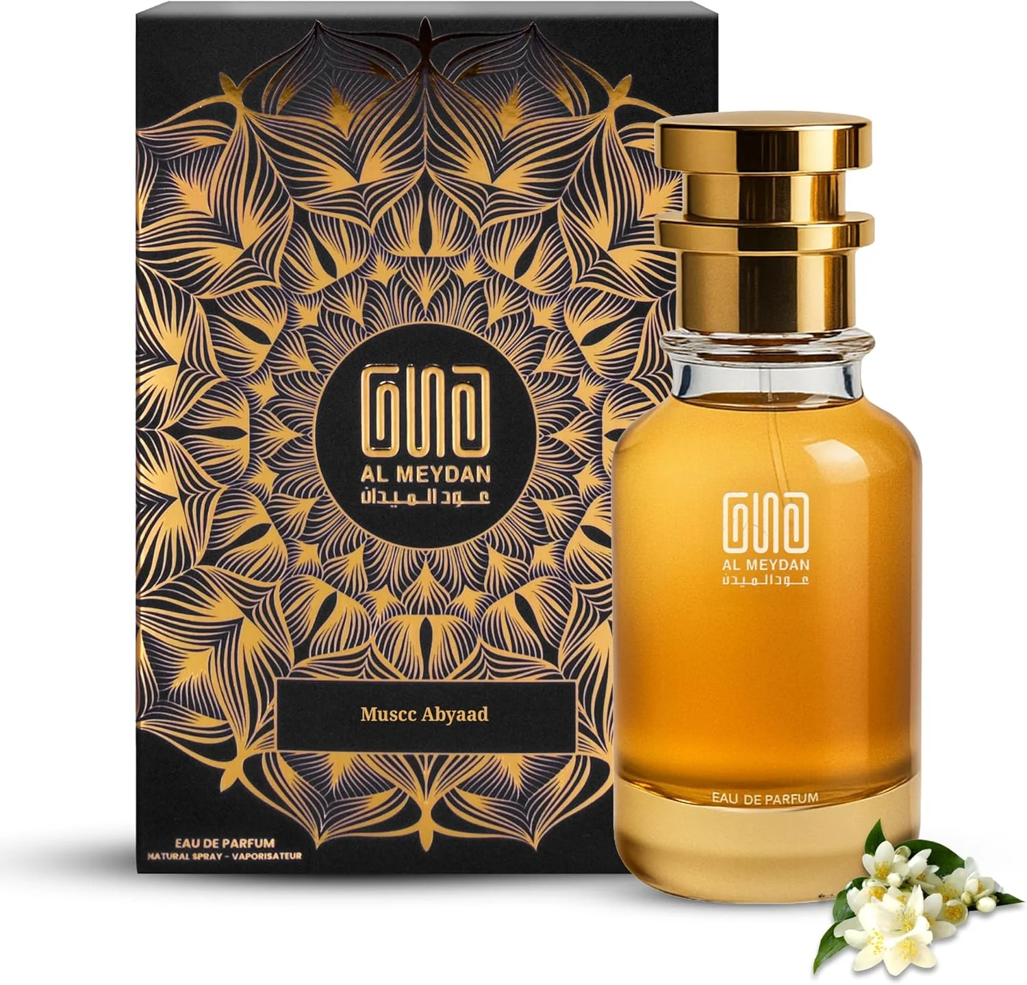 عطر روغنی عود المیدان زنانه و مردانه – مشابه رایحه ماسک ابیض – عطر روغنی چوبی و گلی بدون الکل با مشک سفید، رز، چوب صندل و عود – ماندگاری طولانی 8-10 ساعت (30 میلی لیتر)