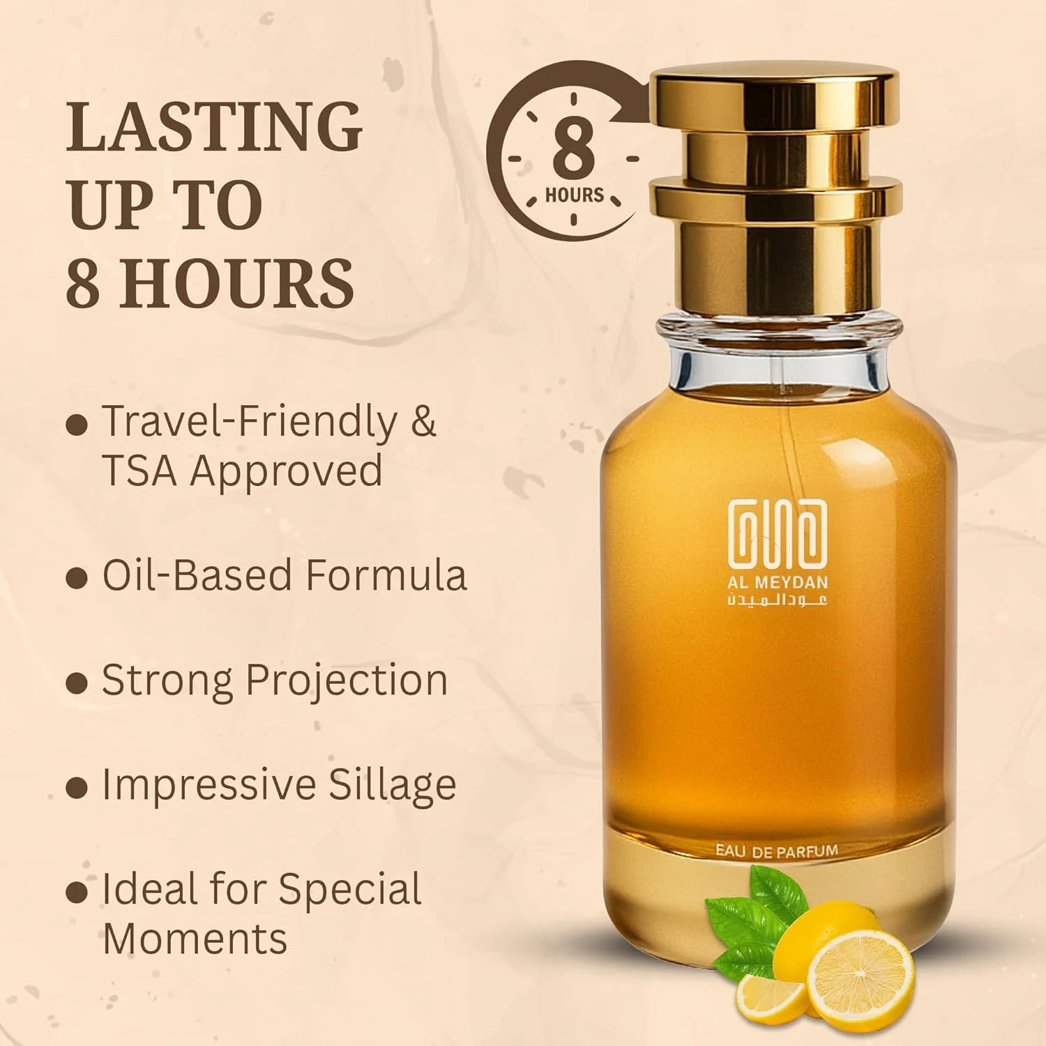 عطر روغنی عود المیدان زنانه و مردانه – مشابه عطر Volcano Feww – بدون الکل، میوه ای و چوبی با رایحه انبه، یاس و عنبر – ماندگاری طولانی 8-10 ساعت (50 میلی لیتر)