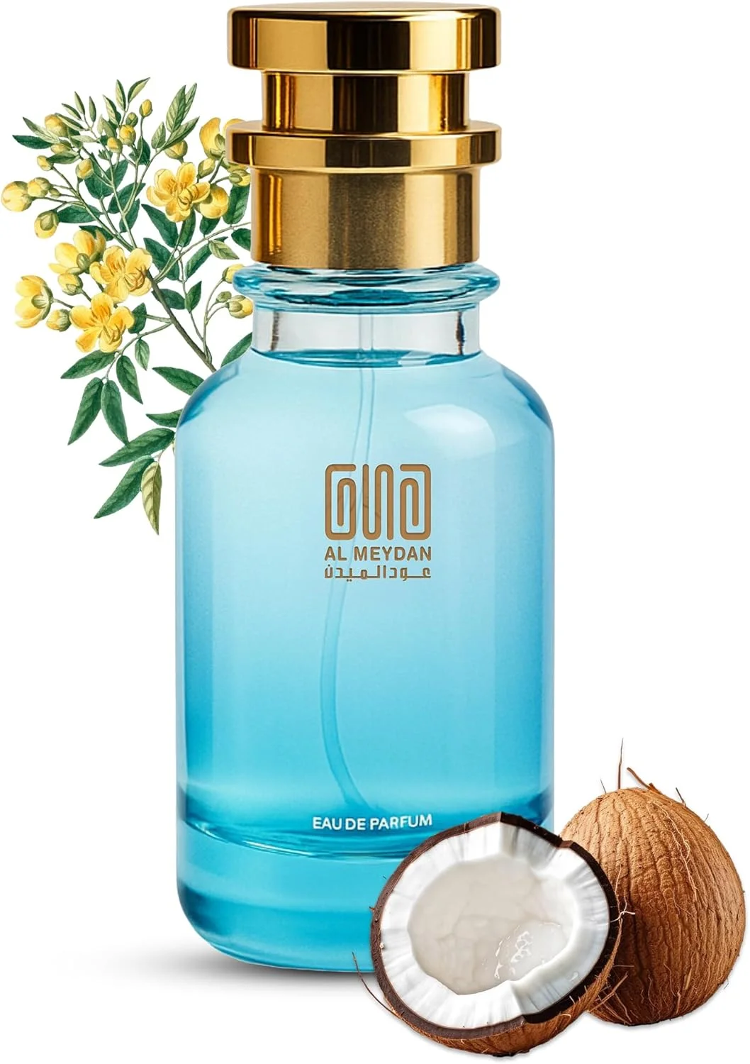 عطر روغنی زنانه عود المیدان – الهام گرفته از سانکیسد گادس – بدون الکل، رایحه شیرین نارگیل استوایی وانیلی گلی با نت های مرکباتی و چوبی – ماندگاری طولانی برای استفاده روزانه (100 میلی لیتر)