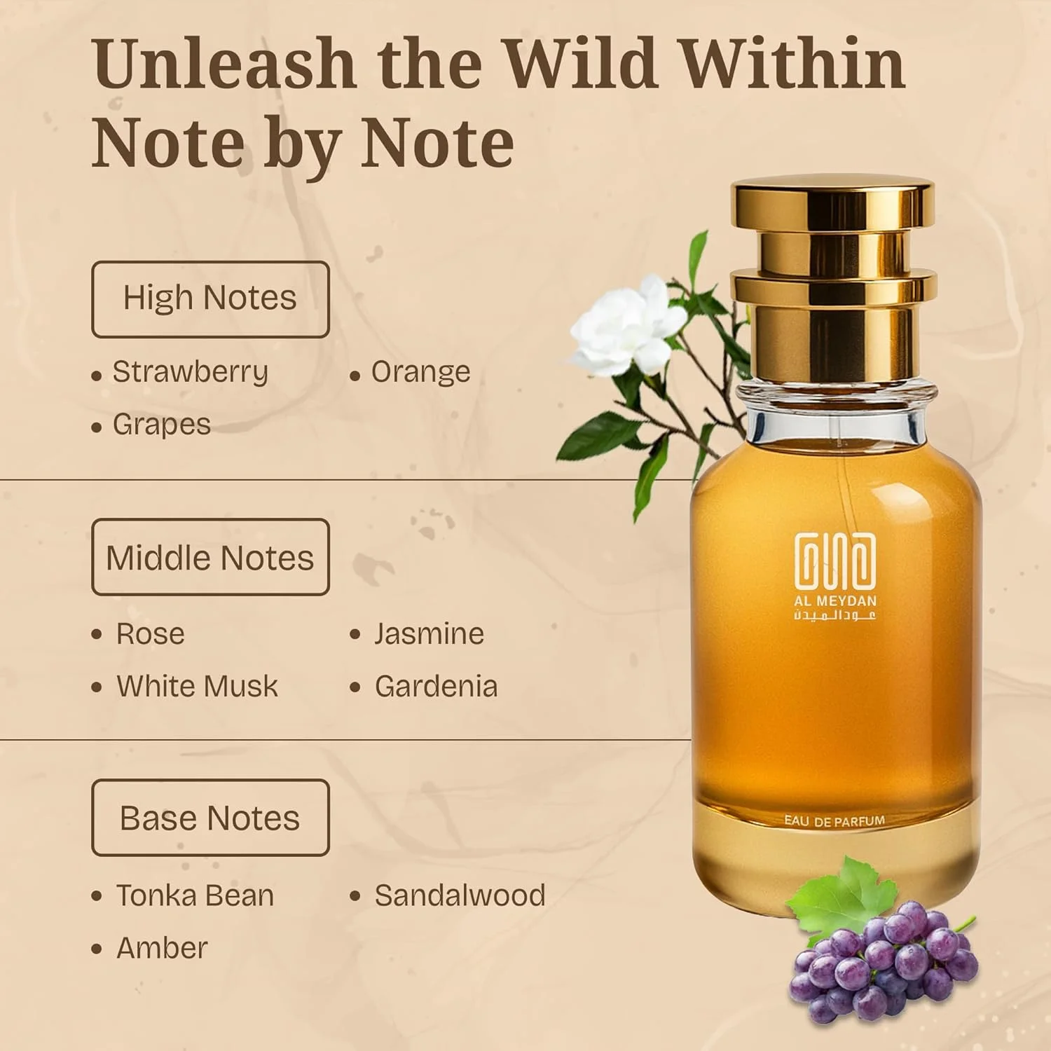 عطر روغنی عود المیدان زنانه - مشابه عطر امرات عربی پرایوت رز - عطر روغنی بدون الکل با رایحه گل و میوه، توت فرنگی، رز و یاس - ماندگاری طولانی 8-10 ساعت (200 میلی لیتر)