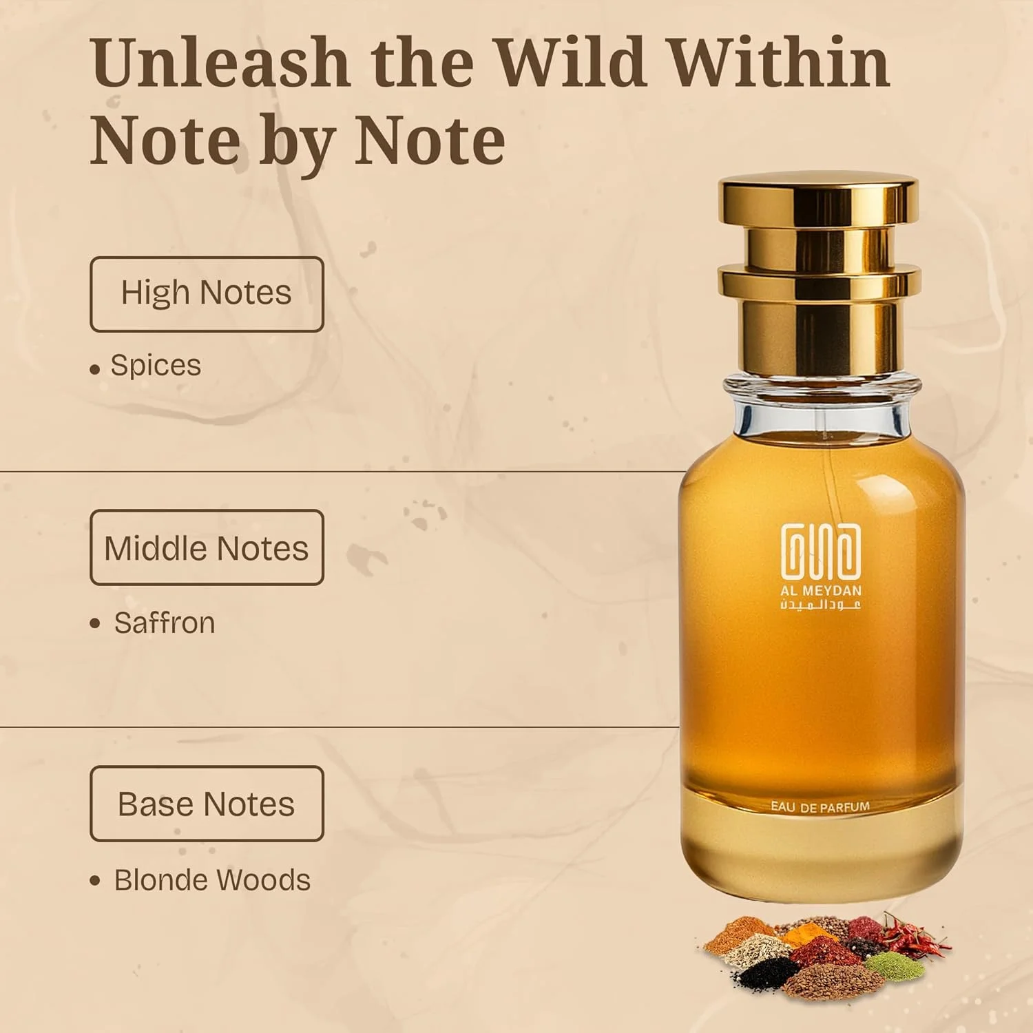 عطر روغنی عود المیدان زنانه و مردانه – الهام گرفته از Saafrran Secraat – روغن عطر بدون الکل با رایحه ادویه جات، زعفران و چوب های بلوند – ماندگاری طولانی، گرم و شیک (30 میلی لیتر)