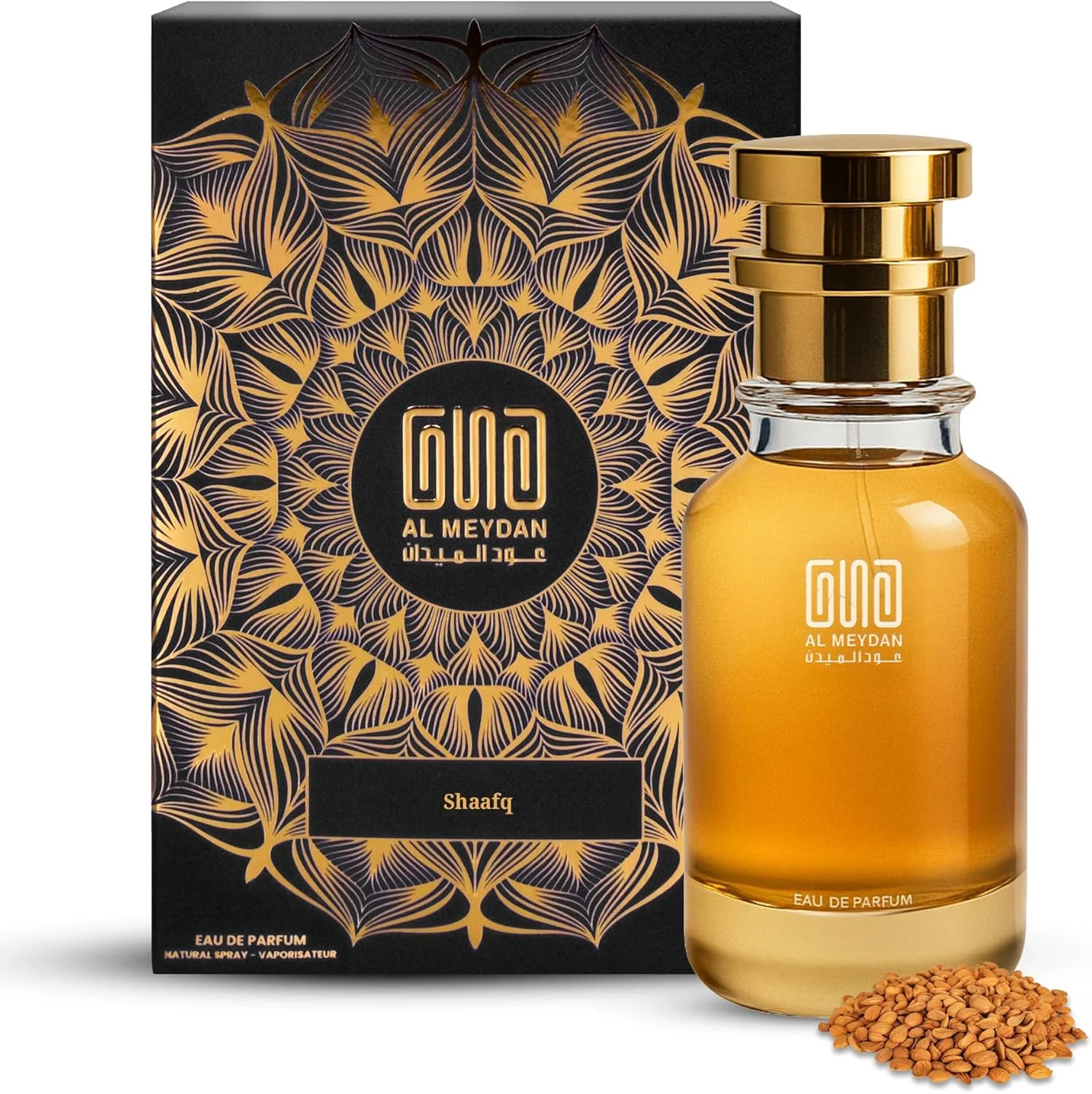 عطر روغنی عود المیدان زنانه و مردانه – الهام گرفته از شعفق – روغن عطر بدون الکل با رایحه بادام، نارگیل، وانیل و ارکیده – ماندگاری طولانی، شیرین و ظریف (100 میلی لیتر)