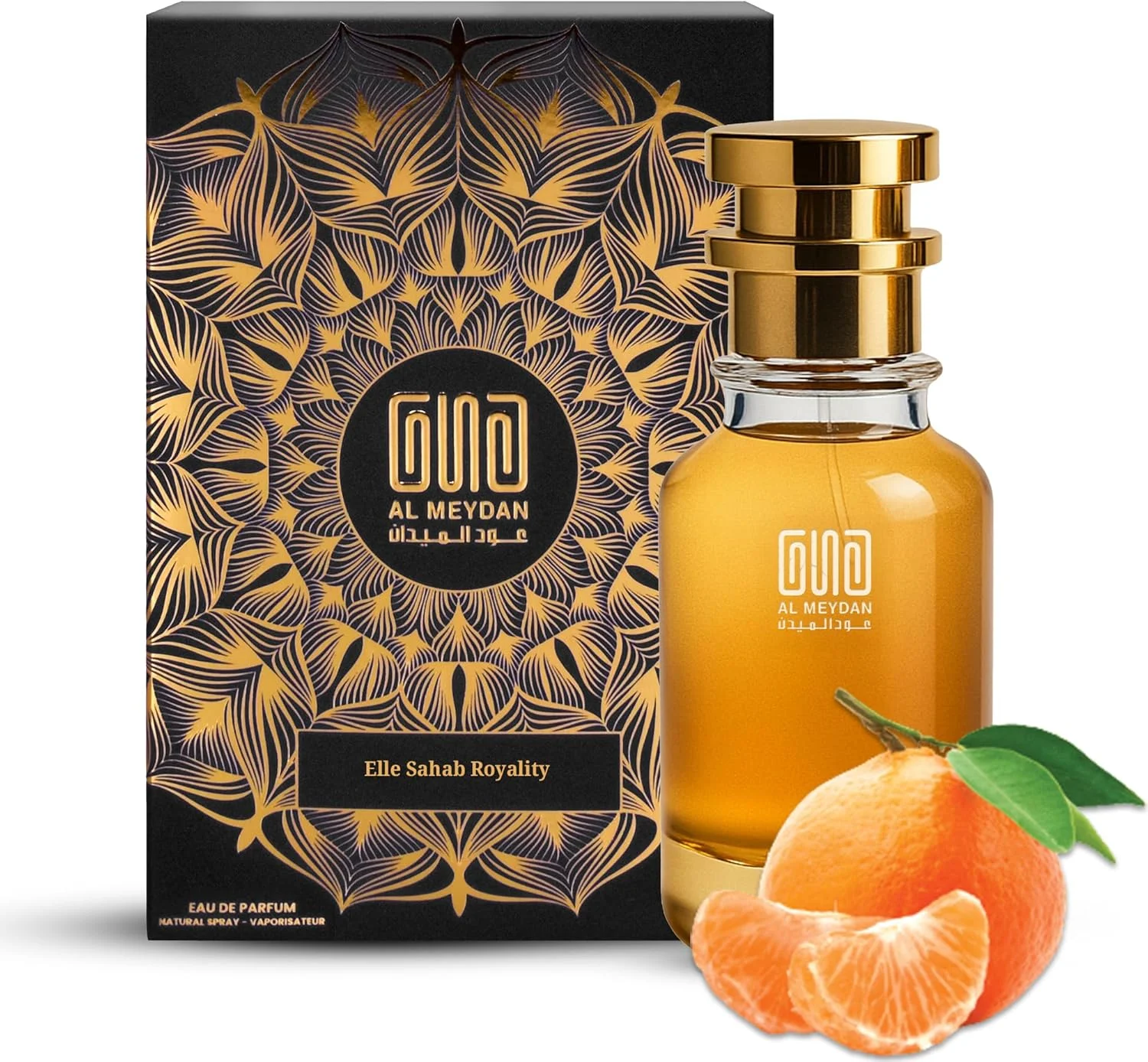 عطر روغنی زنانه عود المیدان - الهام گرفته از Elle Sahab Royality - عطر روغنی بدون الکل با رایحه های ماندارین، رز و وانیل - ماندگاری طولانی، رایحه ای گلی، ظریف و سلطنتی (30 میلی لیتر)