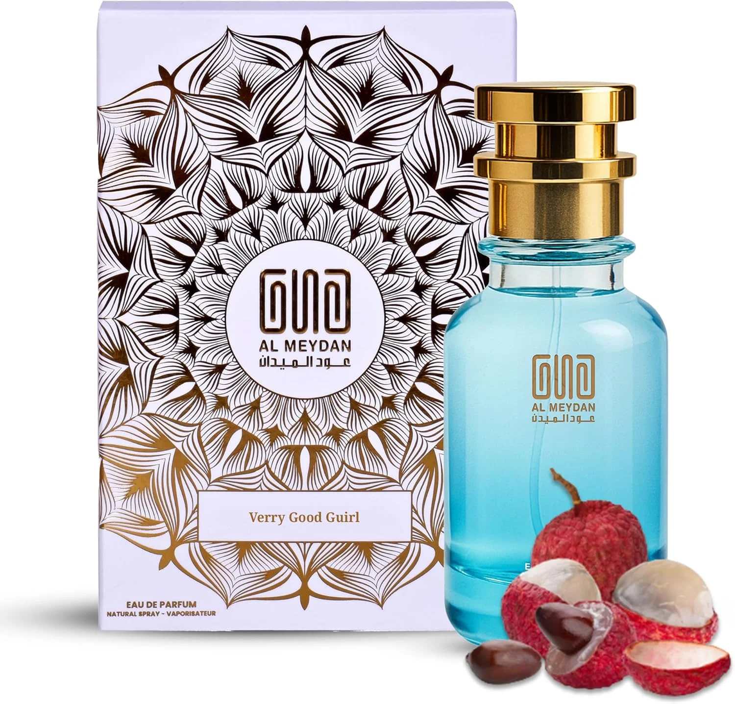 عطر روغنی عود المیدان زنانه – الهام گرفته از وری گود گرل – عطر روغنی بدون الکل با رایحه لیچی، رز و وانیل – رایحه میوه ای، گلی و شیرین ماندگار برای زنان (30 میلی لیتر)