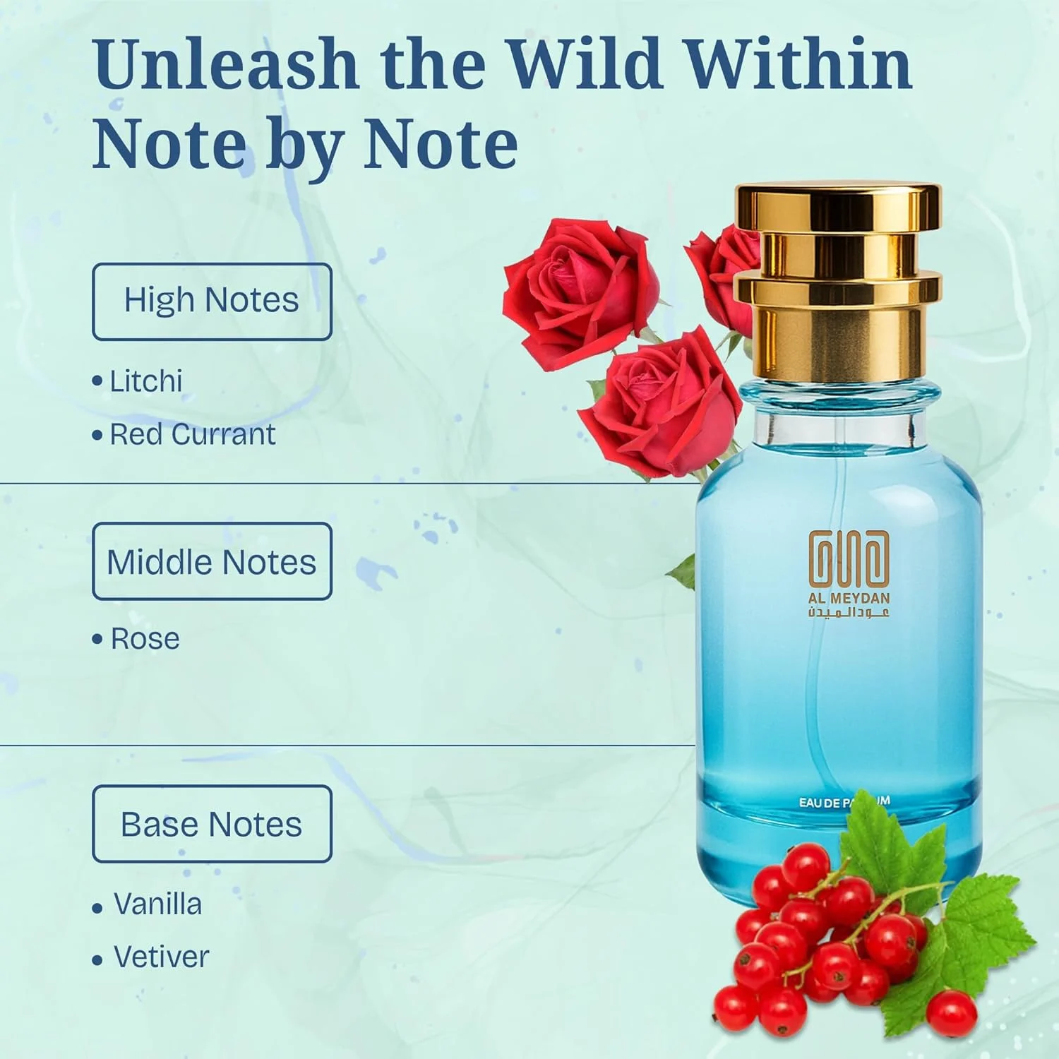 عطر روغنی عود المیدان زنانه – الهام گرفته از وری گود گرل – عطر روغنی بدون الکل با رایحه لیچی، رز و وانیل – رایحه میوه ای، گلی و شیرین ماندگار برای زنان (30 میلی لیتر)