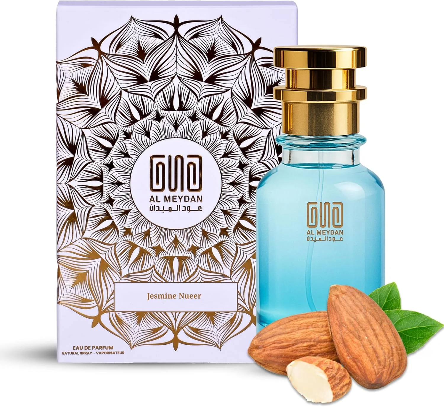عطر روغنی زنانه عود المیدان - الهام گرفته از Jesmine Nueer - عطر روغنی بدون الکل با رایحه های گل یاسمن، یاس و دانه تونکا - رایحه ماندگار (30 میلی لیتر)