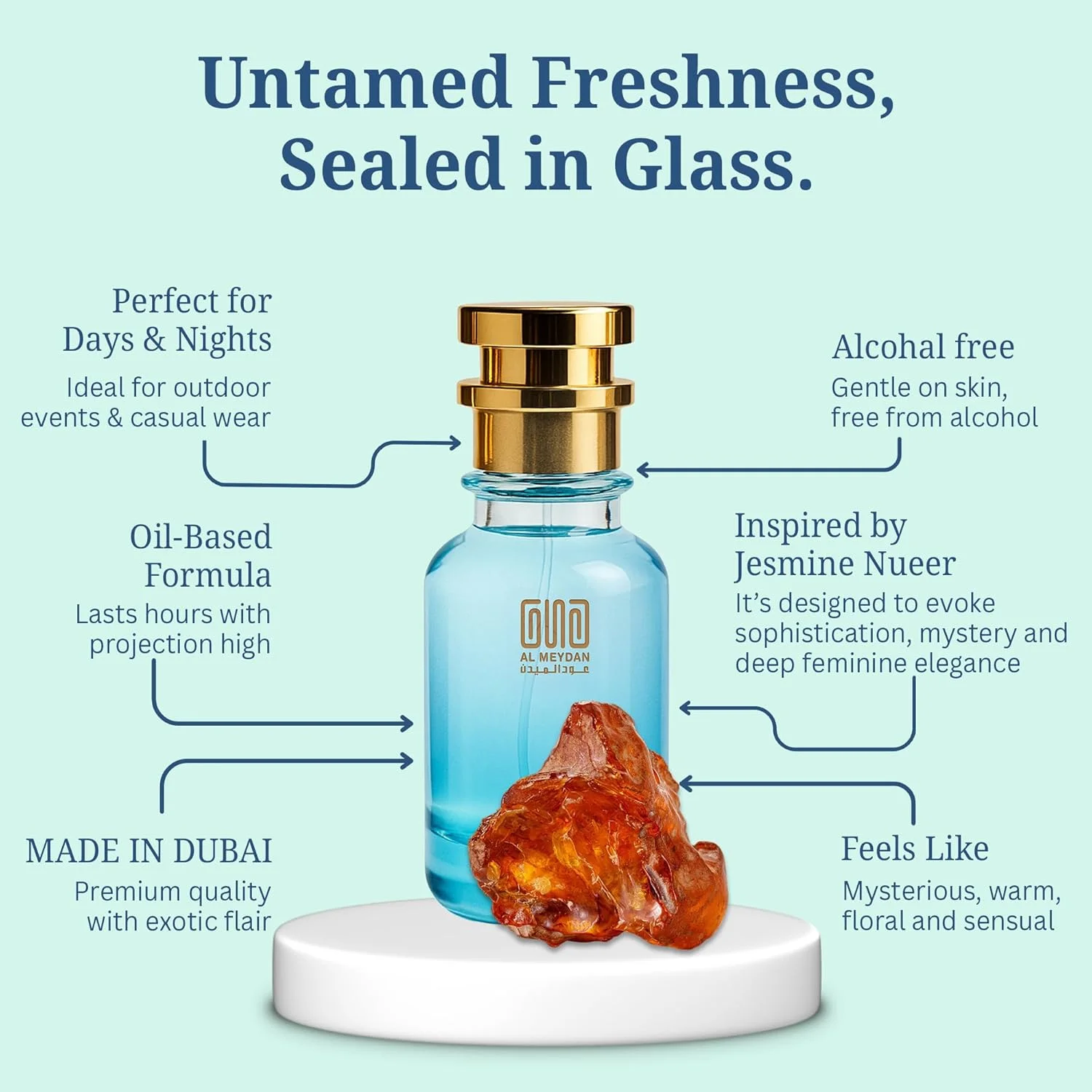 عطر روغنی زنانه عود المیدان - الهام گرفته از Jesmine Nueer - عطر روغنی بدون الکل با رایحه های گل یاسمن، یاس و دانه تونکا - رایحه ماندگار (30 میلی لیتر) عطر روغنی زنانه عود المیدان - الهام گرفته از Jesmine Nueer - عطر روغنی بدون الکل با رایحه های گل یاسمن، یاس و دانه تونکا - رایحه ماندگار (30 میلی لیتر)