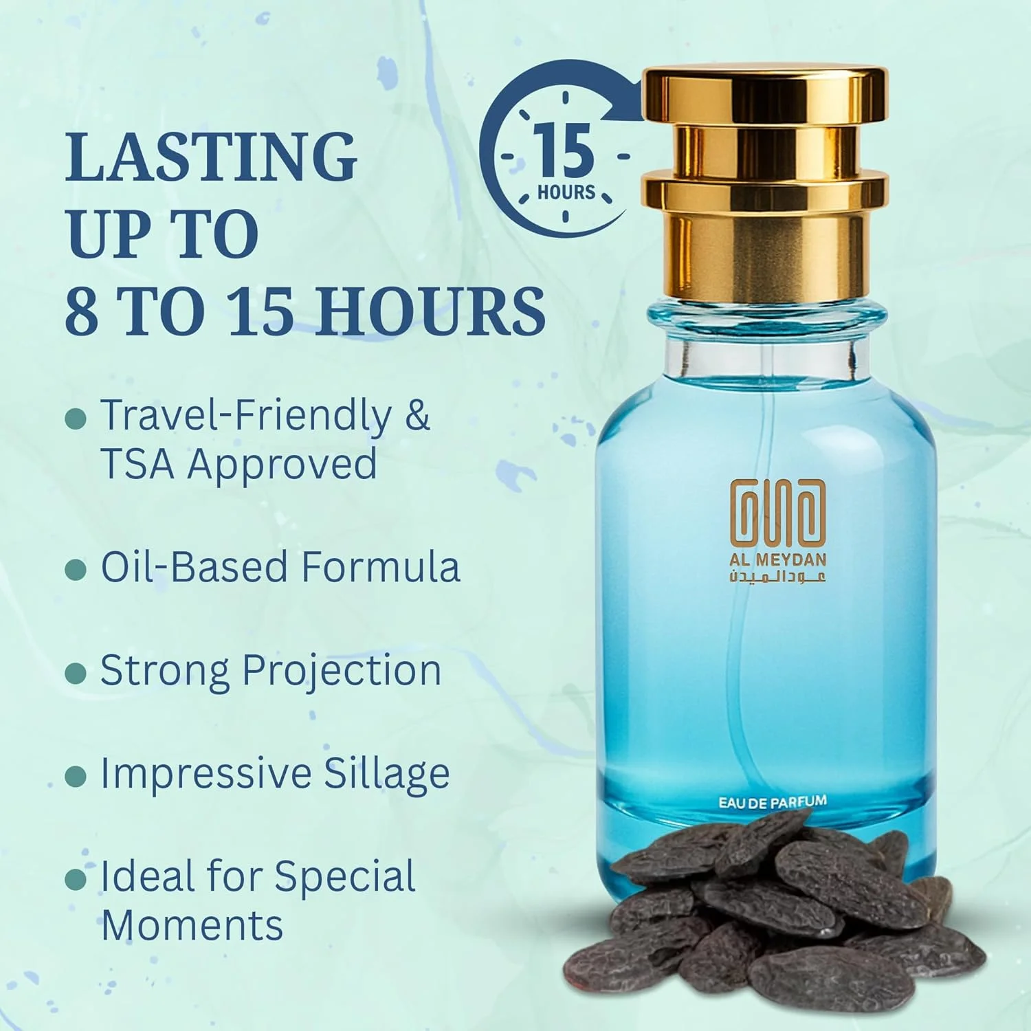 عطر روغنی زنانه عود المیدان - الهام گرفته از Jesmine Nueer - عطر روغنی بدون الکل با رایحه های گل یاسمن، یاس و دانه تونکا - رایحه ماندگار (30 میلی لیتر) عطر روغنی زنانه عود المیدان - الهام گرفته از Jesmine Nueer - عطر روغنی بدون الکل با رایحه های گل یاسمن، یاس و دانه تونکا - رایحه ماندگار (30 میلی لیتر)