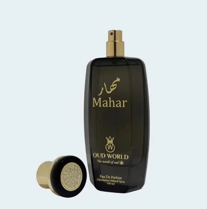 عطر ادو پرفیوم عود ورلد Mahar حجم 100 میلی لیتر - عطر унисекс ماندگار | رایحه چوبی گلی تند | رایحه شرقی ممتاز برای مردان و زنان | اسپری EDP لوکس الهام گرفته از عطر عربی