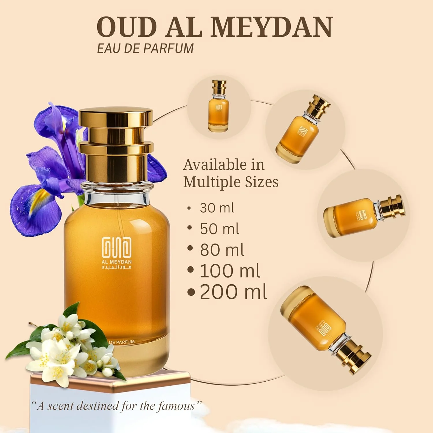عطر روغنی عود المیدان مردانه و زنانه – الهام گرفته از سابلیم مولکل – عطر روغنی بدون الکل با رایحه مشک، زنبق و چوب – ماندگاری طولانی (30 میلی لیتر)