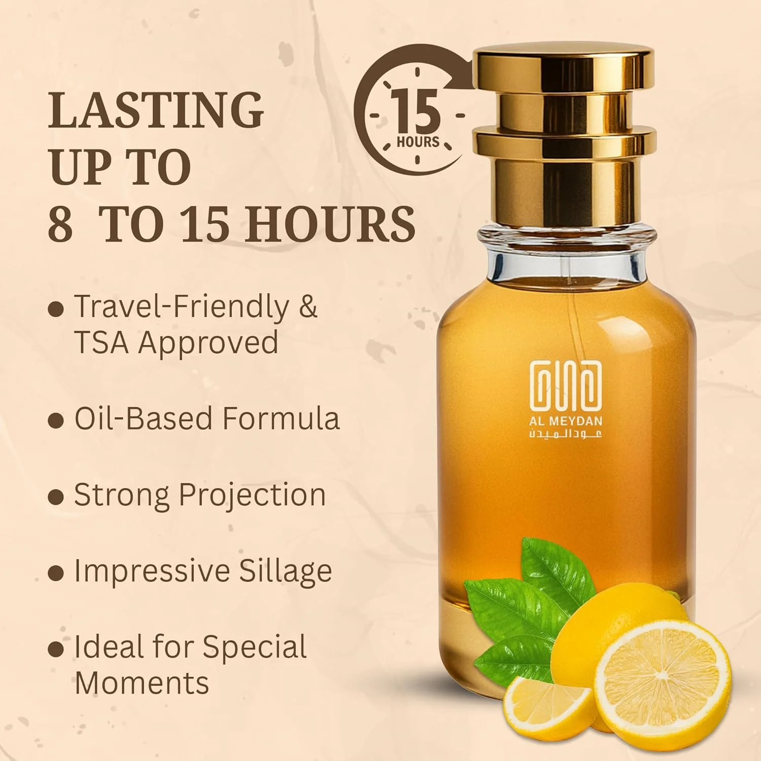 عطر روغنی عود المیدان مردانه و زنانه – الهام گرفته از سابلیم مولکل – عطر روغنی بدون الکل با رایحه مشک، زنبق و چوب – ماندگاری طولانی (30 میلی لیتر)