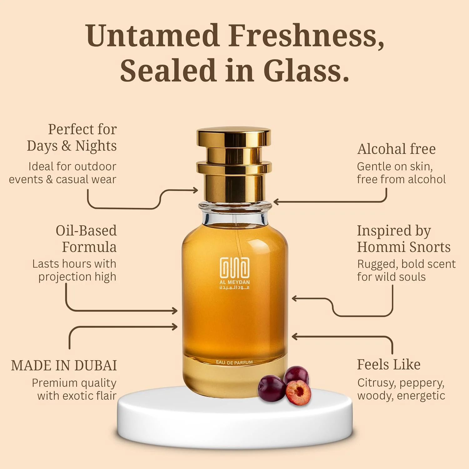 عطر روغنی عود المیدان زنانه - مشابه رایحه Purree Seducing - بدون الکل، رایحه گلی و میوه ای با آلو، فریزیا و بابونه - ماندگاری طولانی 8-10 ساعت (100 میلی لیتر) عطر روغنی عود المیدان زنانه - مشابه رایحه Purree Seducing - بدون الکل، رایحه گلی و میوه ای با آلو، فریزیا و بابونه - ماندگاری طولانی 8-10 ساعت (100 میلی لیتر)