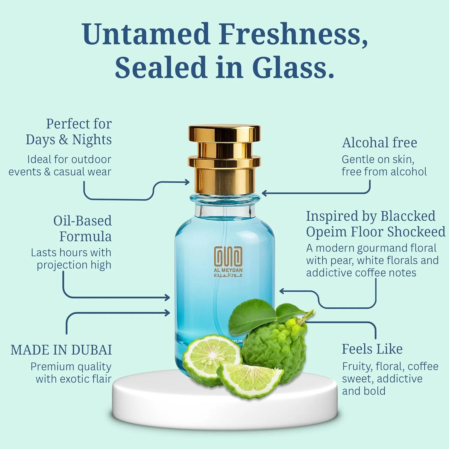 عطر روغنی زنانه عود المیدان – الهام گرفته از بلک اپیم فلور شوکد – عطر روغنی بدون الکل با رایحه گلابی، گاردنیا و قهوه – ماندگاری طولانی (200 میلی لیتر) عطر روغنی زنانه عود المیدان – الهام گرفته از بلک اپیم فلور شوکد – عطر روغنی بدون الکل با رایحه گلابی، گاردنیا و قهوه – ماندگاری طولانی (200 میلی لیتر)