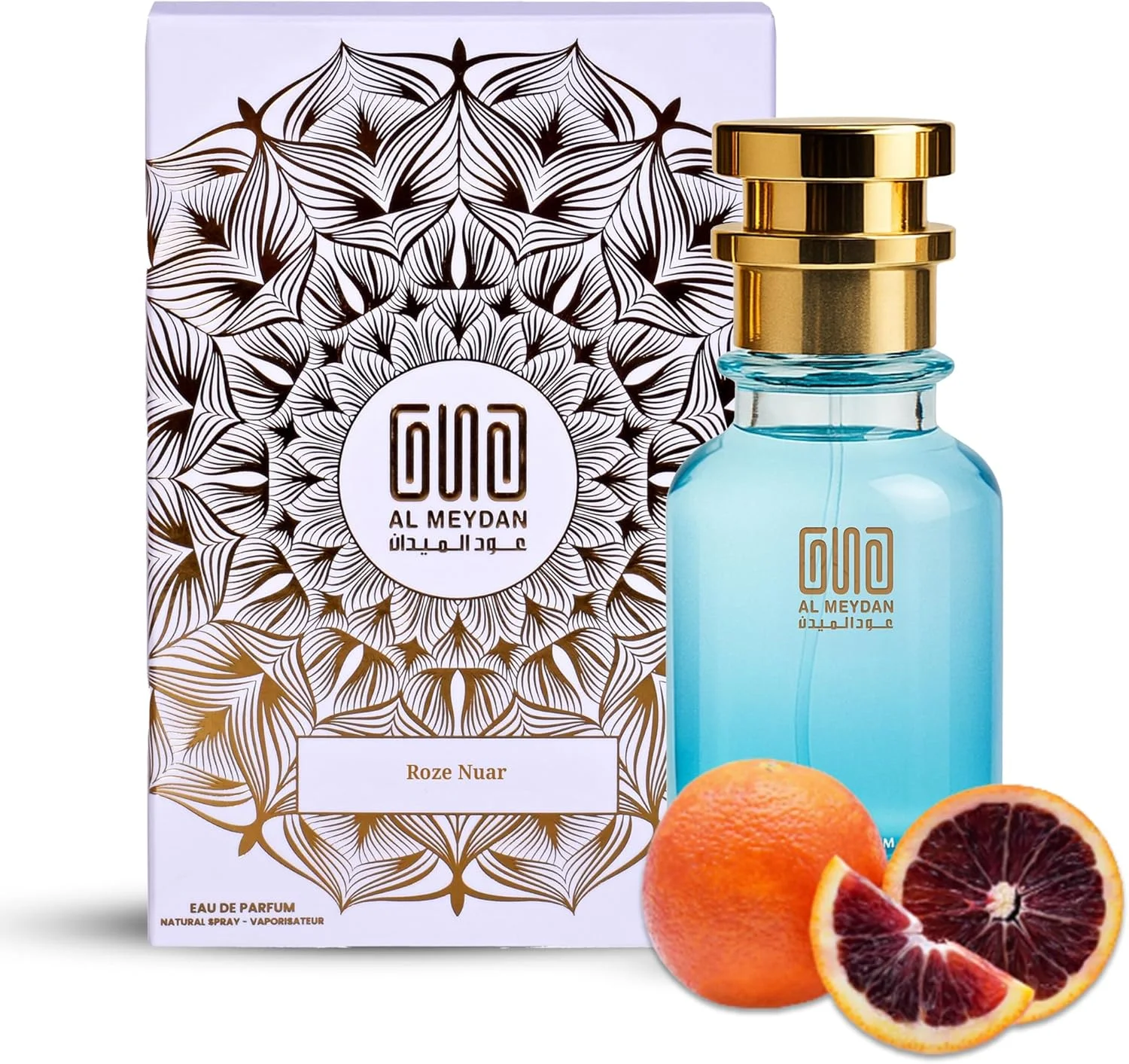 عطر روغنی زنانه عود المیدان - الهام گرفته از رز نویر - روغن عطر بدون الکل با رایحه یاس، وانیل و عنبر - ماندگاری طولانی، رایحه پودری و چوبی (30 میلی لیتر)