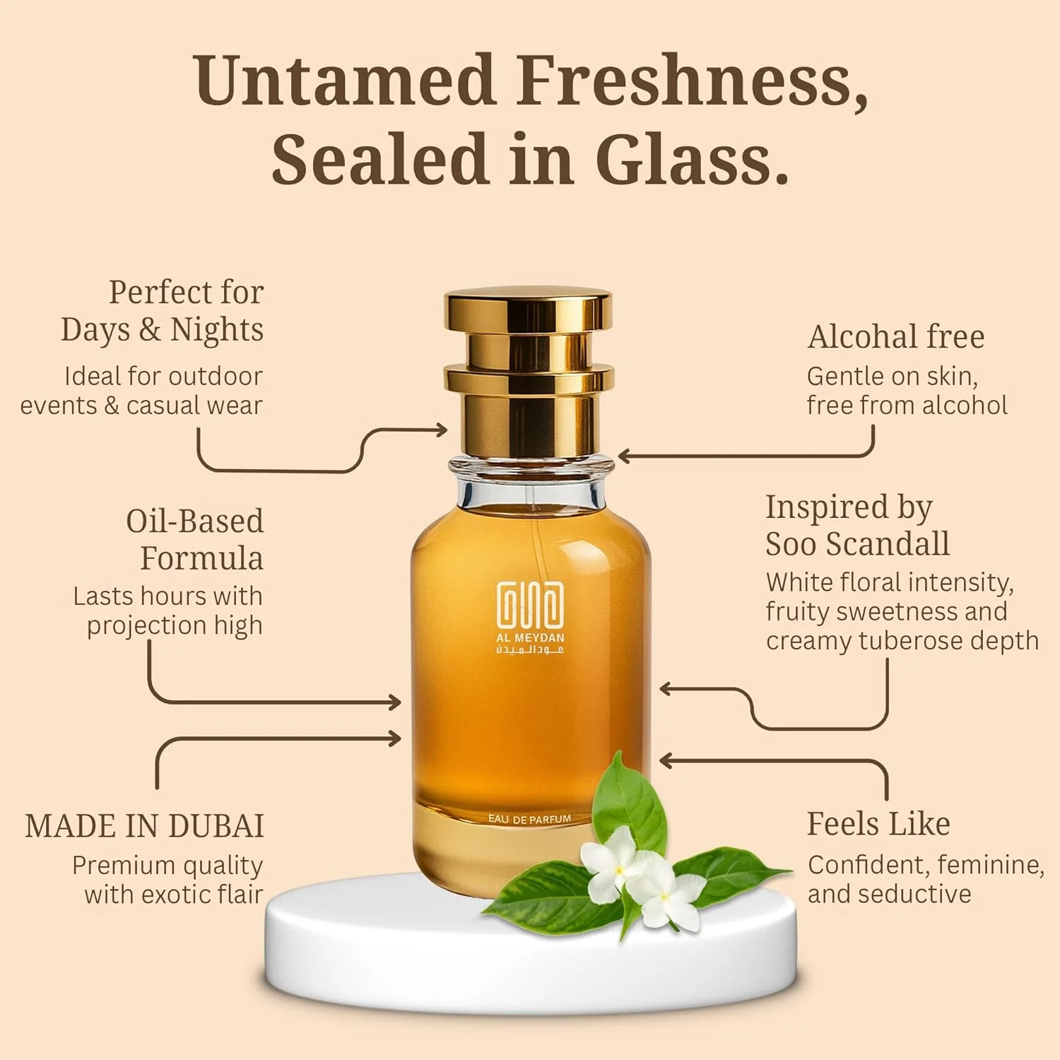 عطر روغنی عود المیدان زنانه – الهام گرفته از سو اسکاندال – عطر روغنی بدون الکل با رایحه گل مریم، تمشک و یاس سامباک – ماندگاری طولانی (200 میلی لیتر) عطر روغنی عود المیدان زنانه – الهام گرفته از سو اسکاندال – عطر روغنی بدون الکل با رایحه گل مریم، تمشک و یاس سامباک – ماندگاری طولانی (200 میلی لیتر)