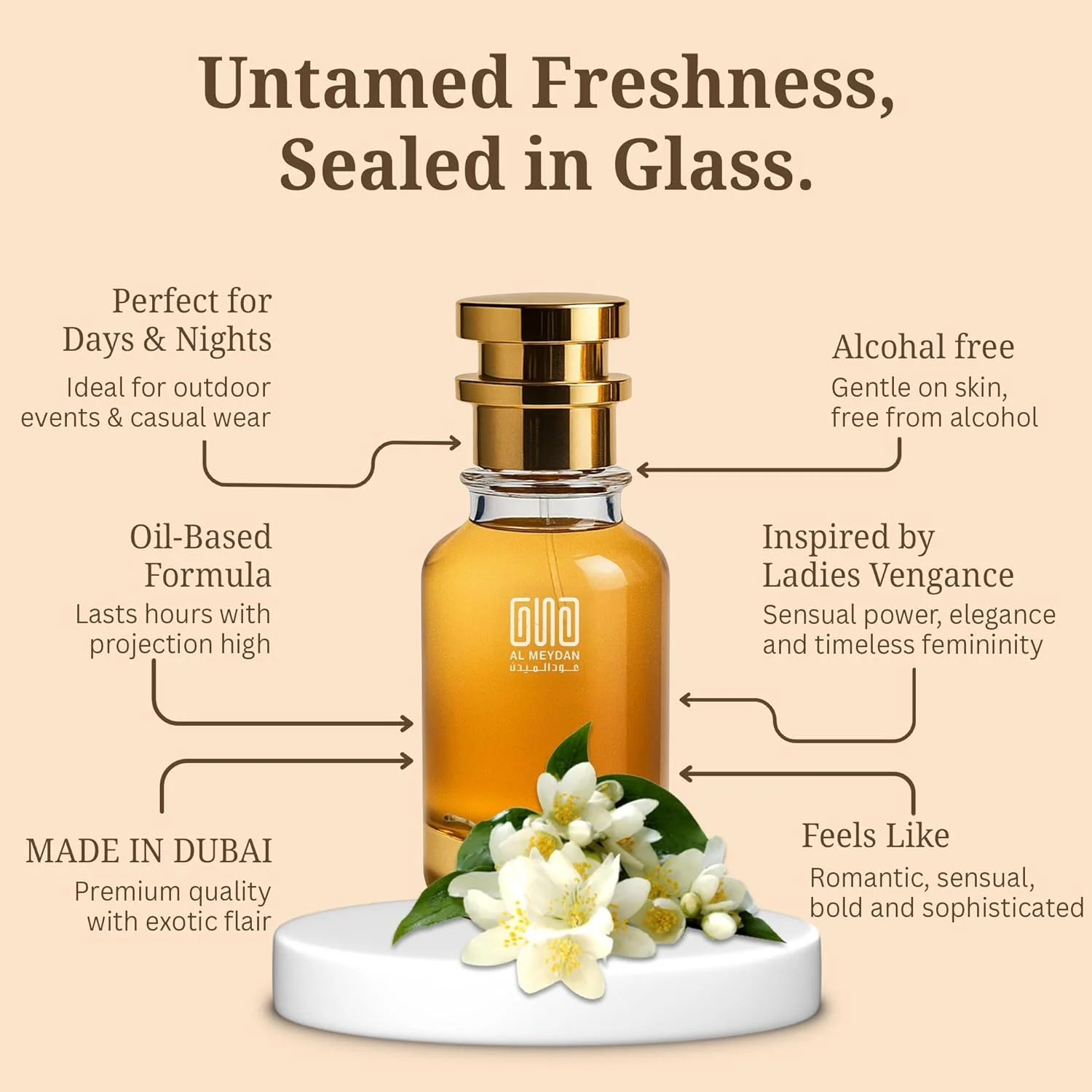 عطر روغنی زنانه عود المیدان – الهام گرفته از Ladies Vengance – عطر روغنی بدون الکل با رایحه های رز، نعناع هندی و وانیل – ماندگاری طولانی، رایحه ای ظریف و احساسی (30 میلی لیتر) عطر روغنی زنانه عود المیدان – الهام گرفته از Ladies Vengance – عطر روغنی بدون الکل با رایحه های رز، نعناع هندی و وانیل – ماندگاری طولانی، رایحه ای ظریف و احساسی (30 میلی لیتر)