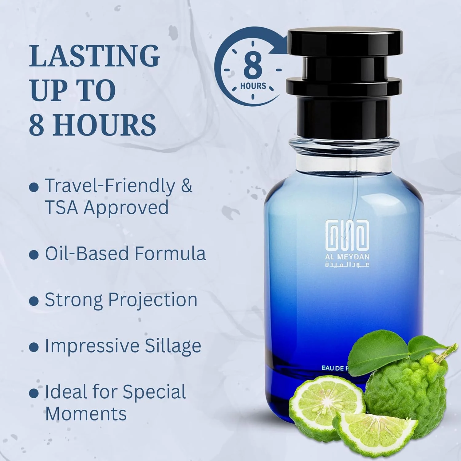 عطر روغنی عود المیدان زنانه - الهام گرفته از Floraa Gorgoeus Jasmyn - روغن عطر بدون الکل با رایحه یاس، گل رز دمشقی و چوب صندل - رایحه ماندگار (80 میلی لیتر)