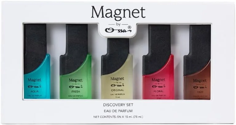 ست هدیه ادو پرفیوم Ossa Magnet Discovery Set 75ml | آکوا، فرش، اورجینال، عود، ست رایحه ممتاز گلی برای مردان و زنان | رایحه عطر ماندگار | بسته ترکیبی 5 عدد 15 میلی لیتری (بسته 5 عددی) ست هدیه ادو پرفیوم Ossa Magnet Discovery Set 75ml | آکوا، فرش، اورجینال، عود، ست رایحه ممتاز گلی برای مردان و زنان | رایحه عطر ماندگار | بسته ترکیبی 5 عدد 15 میلی لیتری (بسته 5 عددی)