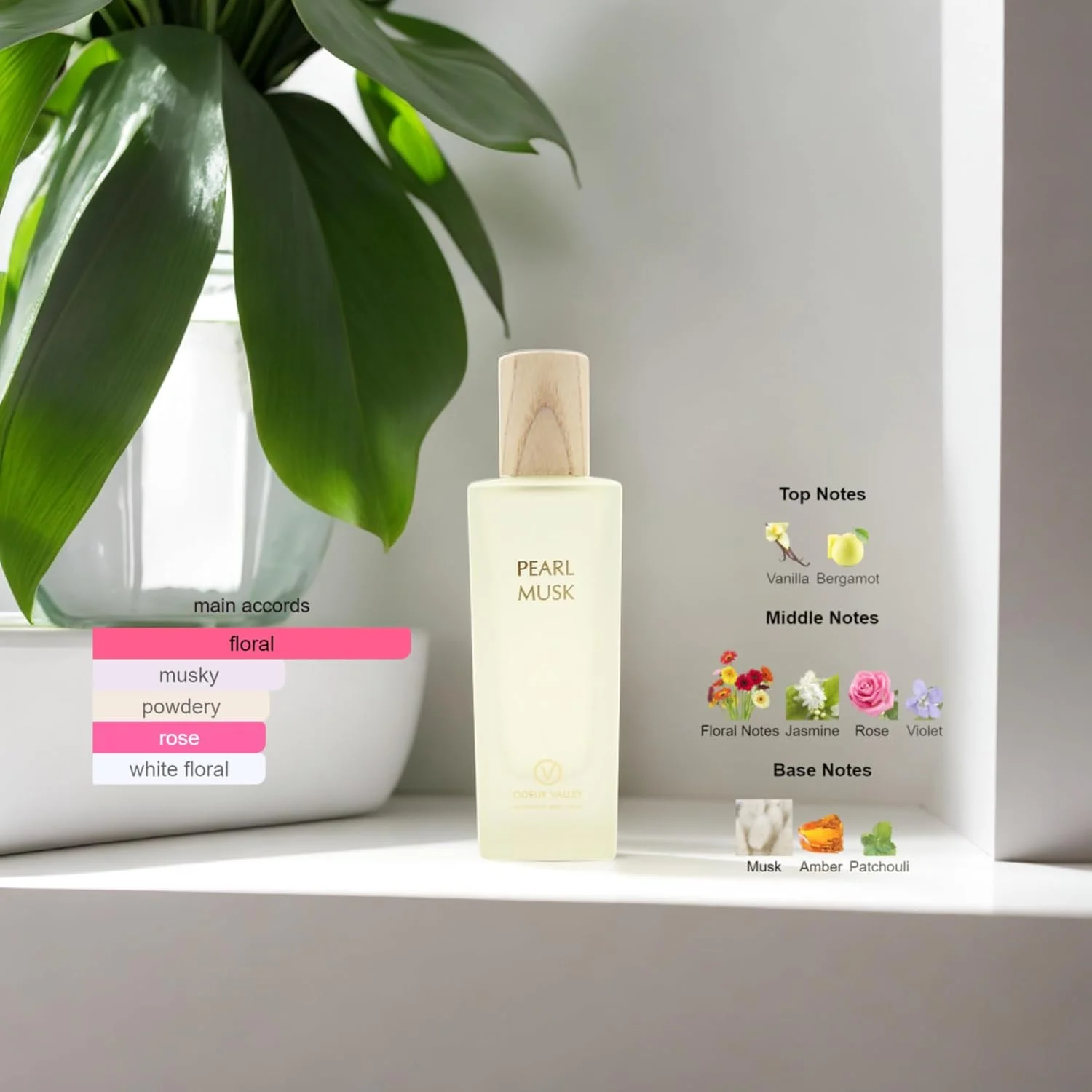 ادو پرفیوم پرل مشک اودور ولی 80 میلی لیتر، عطر با غلظت بالا، رایحه گل مشک کهربا برای زنان و مردان (یونیسکس) ادو پرفیوم پرل مشک اودور ولی 80 میلی لیتر، عطر با غلظت بالا، رایحه گل مشک کهربا برای زنان و مردان (یونیسکس)