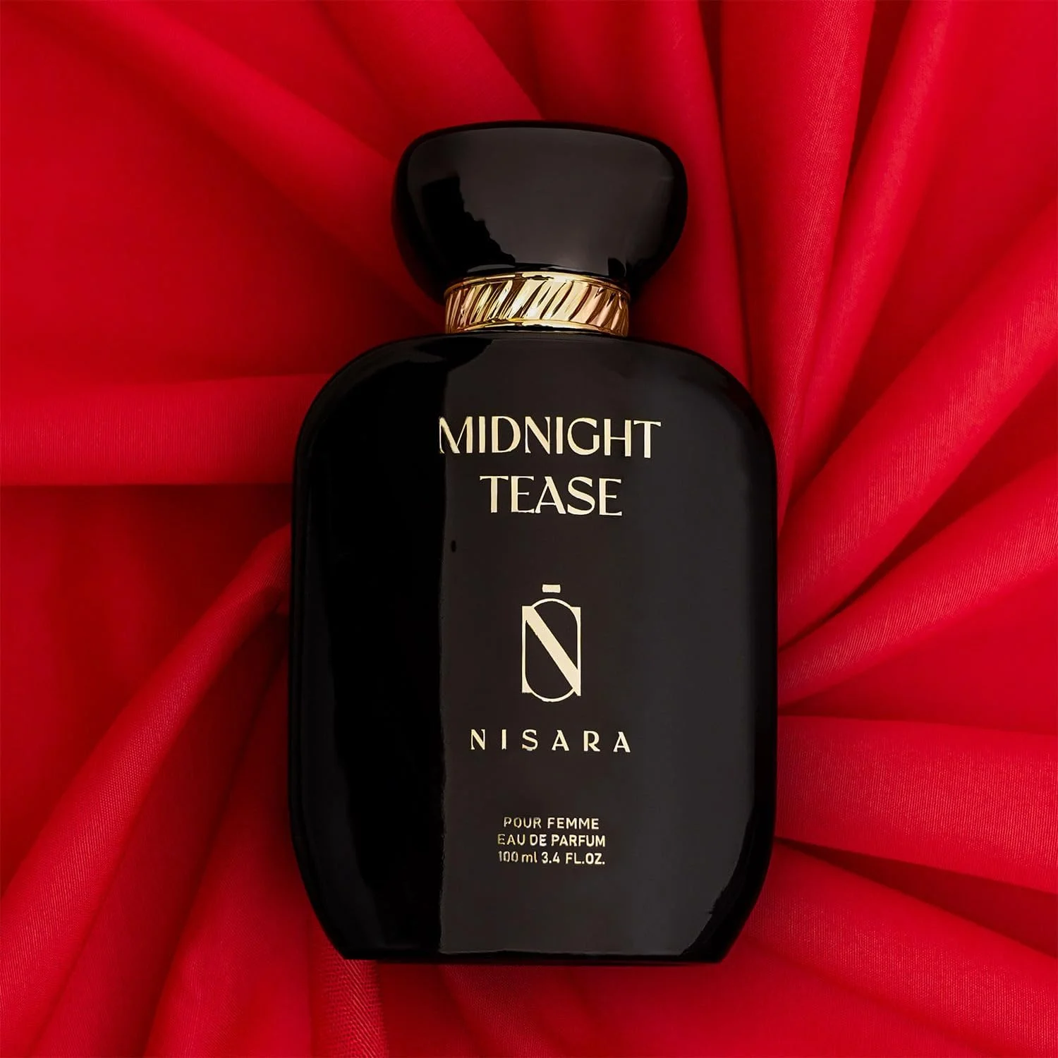 عطر زنانه نیسارا مدل Midnight Tease حجم 100 میلی لیتر | ادو پرفیوم ماندگار دخترانه | رایحه گلی چوبی مشک دار | با نت های مشک، چوب سدر و وانیل