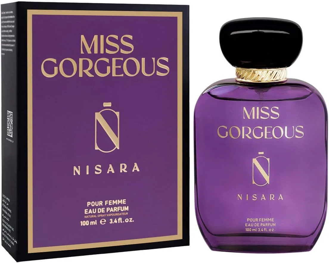 ادکلن زنانه نیسارا مدل Miss Gorgeous حجم 100 میلی لیتر | ادو پرفیوم ماندگار | رایحه گلی-میوه ای-سبز | با رایحه گلابی، ترنج، رز، چوب سدر، مشک، عنبر، وانیل | اسپری عطر EDP برای زنان | ممتاز ادکلن زنانه نیسارا مدل Miss Gorgeous حجم 100 میلی لیتر | ادو پرفیوم ماندگار | رایحه گلی-میوه ای-سبز | با رایحه گلابی، ترنج، رز، چوب سدر، مشک، عنبر، وانیل | اسپری عطر EDP برای زنان | ممتاز