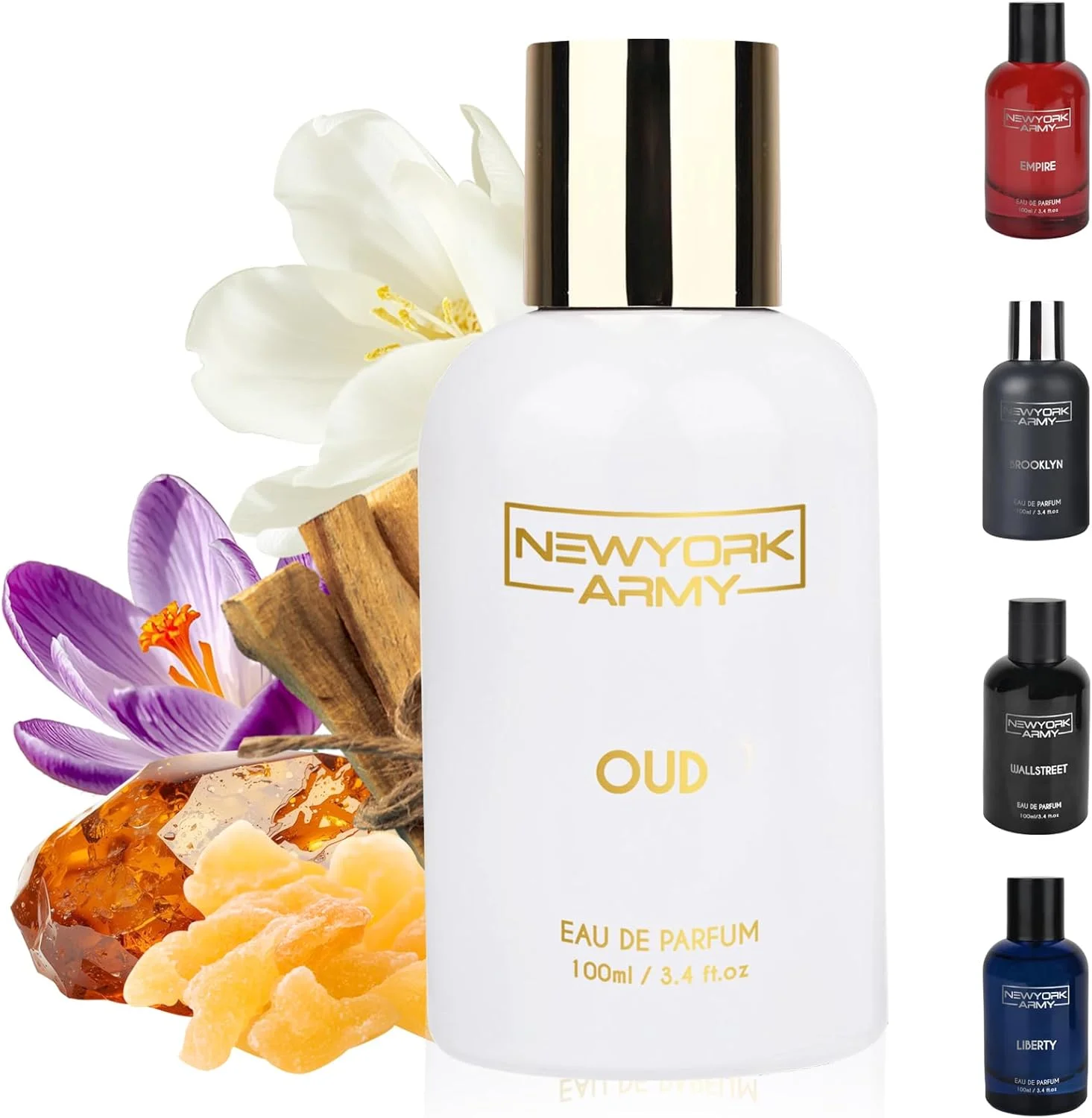 عطر نیویورک آرمی - عود 100 میلی لیتر | عطر ماندگار برای مردان و زنان | ادو پرفیوم مردانه و زنانه | رایحه یونیسکس | هدیه برای زن و شوهر | رایحه ممتاز برای مردان و زنان