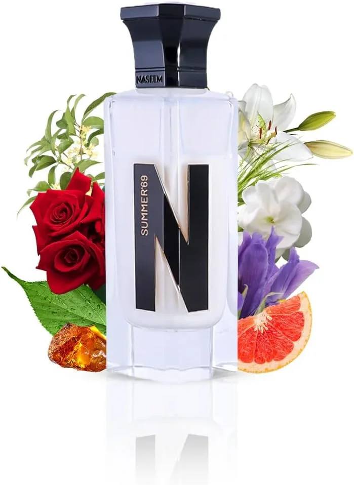 عطر تابستانی 69 آکوا از نسیم پرفیومز، سری N، عطر ادو پرفیوم با رایحه ملایم برای آقایان و بانوان، 75 میلی لیتر