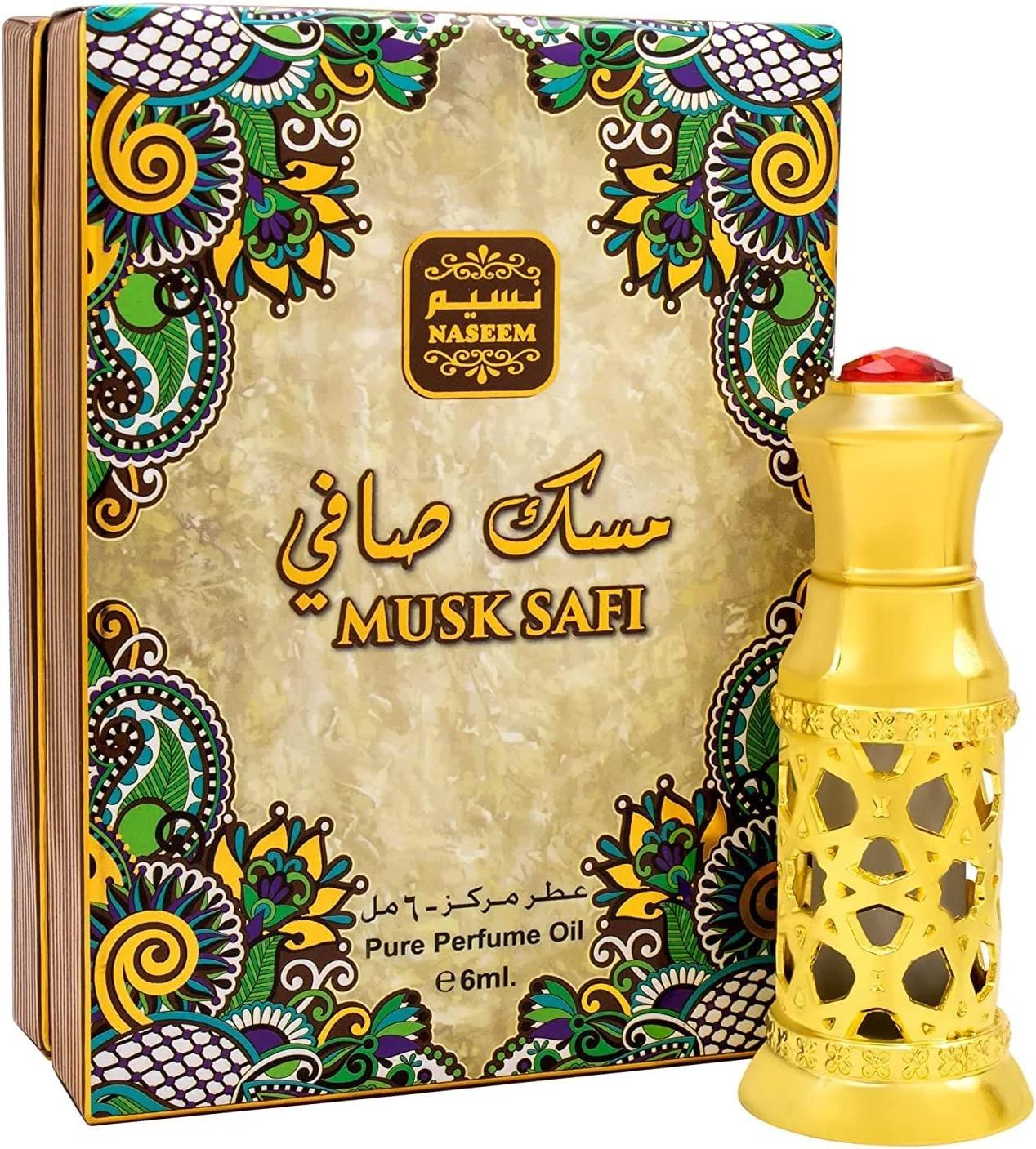 عطر روغنی متمرکز بدون الکل نسیم مشک صافی با ترکیبی از مشک، عنبر، چوب صندل، روغن عطر عربی ماندگار برای مردان و زنان، 6 میلی لیتر