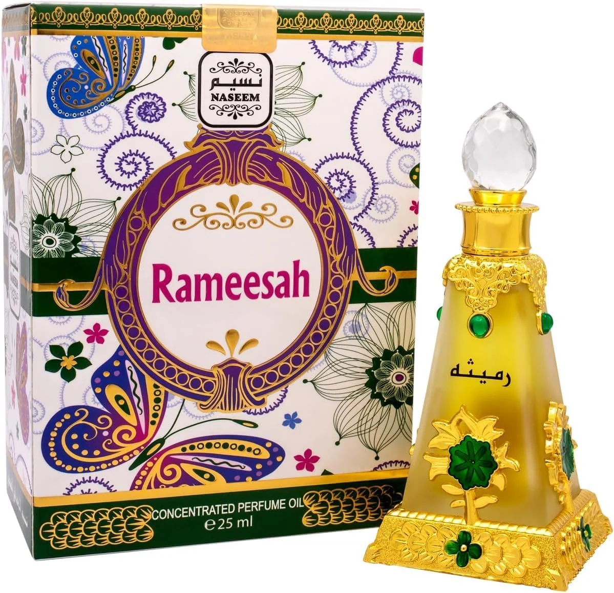 روغن عطر نَسیم رمیسا ادو پرفیوم 25 میلی لیتر - رایحه ظریف унисекс برای مردان و زنان - روغن عطر ماندگار با نت های گلی و چوبی - ایده آل برای استفاده روزمره و مناسبت های خاص