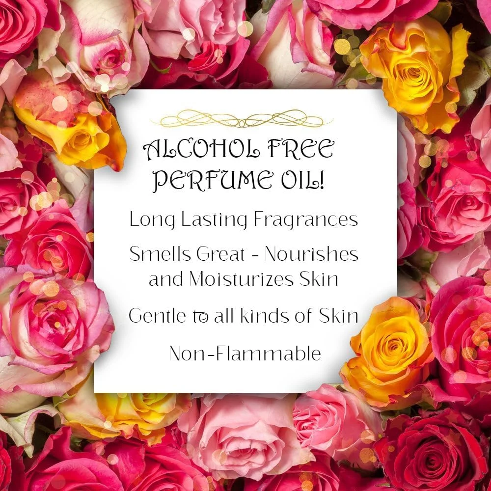 عطر رولی نسیم امانی 24 میلی لیتر - روغن ادو پرفیوم با رایحه ملایم برای آقایان و بانوان - ماندگاری طولانی، بدون الکل با رایحه سیب، یاس، وانیل، عنبر و چوب صندل