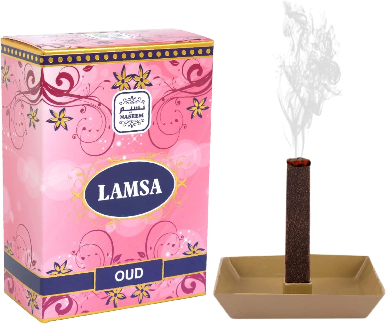 عود استیک لمسه نسیم 50 گرم - ادو پرفیوم ملایم و یونیسکس - رایحه ماندگار مرکبات و گل برای آقایان و بانوان - نت های پایه عنبر، مشک، چوب صندل