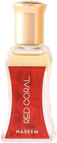 عطر روغنی رولی نسیم Red Coral 24ml - رایحه ماندگار بدون الکل برای آقایان و بانوان، عطر روغنی ضد حساسیت، رایحه لوکس، ایده آل برای پوست های حساس