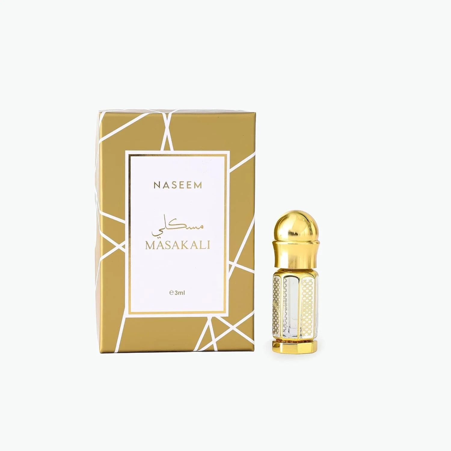 روغن عطر مسکالی نسیم 3 میلی لیتر - ادو پرفیوم ماندگار برای آقایان و بانوان - رایحه ملایم گلی و چوبی با نت های چوب صندل و عنبر - عطر унисекс متمرکز