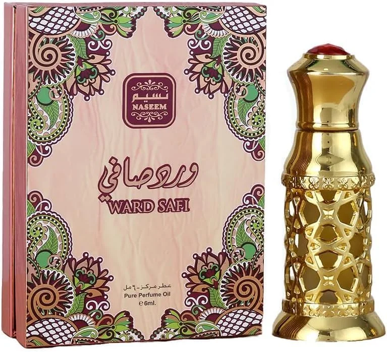 روغن عطر نسیم ورد صافی 6 میلی لیتر | عطر بدون الکل رز، چوب صندل و مشک ادو پرفیوم برای مردان و زنان | عطر عربی لوکس و ماندگار | هدیه ایده آل برای دوستداران عطر