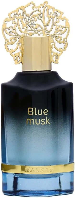 ادو پرفیوم مردانه نسیم مدل Blue Musk Aqua حجم 55 میلی لیتر | عطر لوکس مردانه | طبیعی، بدون الکل، ماندگاری طولانی