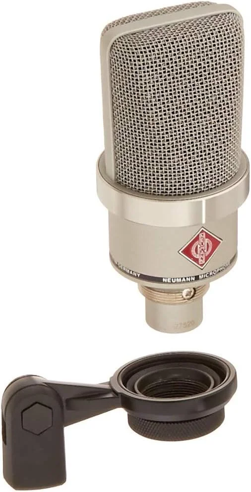 میکروفون استودیویی کاندنسر دیافراگم بزرگ نویمان TLM-102 (نیکل) به همراه لرزهگیر و پاپ فیلتر میکروفون استودیویی کاندنسر دیافراگم بزرگ نویمان TLM-102 (نیکل) به همراه لرزهگیر و پاپ فیلتر
