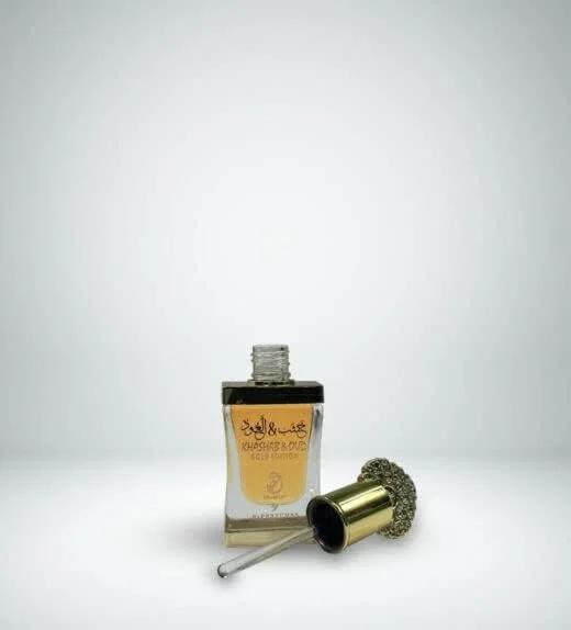 عطر روغنی غیر الکلی و متمرکز مردانه/زنانه خشاب و عود گلد ادیشن از عربیات، 12 میلی لیتر عطر روغنی غیر الکلی و متمرکز مردانه/زنانه خشاب و عود گلد ادیشن از عربیات، 12 میلی لیتر