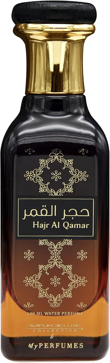 عطر حاجر القمر از برند My Perfumes، از مجموعه PARFUM DELUXE، عطر حلال غیر الکلی برای مردان و زنان، 100 میلی لیتر، ماندگاری طولانی و بدون الکل عطر حاجر القمر از برند My Perfumes، از مجموعه PARFUM DELUXE، عطر حلال غیر الکلی برای مردان و زنان، 100 میلی لیتر، ماندگاری طولانی و بدون الکل