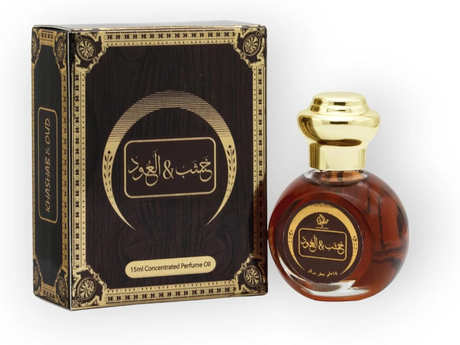 عطر روغنی و غیر الکلی خشب و عود از عربیات، مناسب برای آقایان و بانوان، 15 میلی لیتر