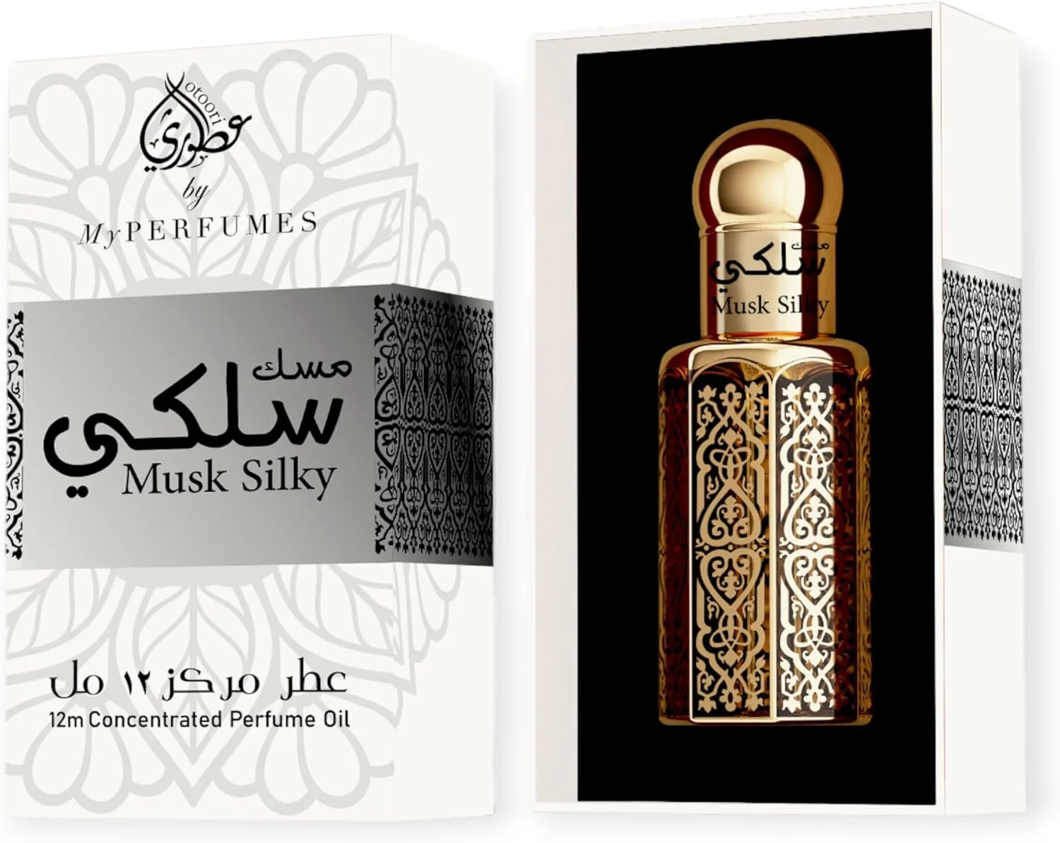 عطر غیر الکلی یا روغن عطر غلیظ مردانه و زنانه ماسک سیلکی از عطور من، 12 میلی لیتر