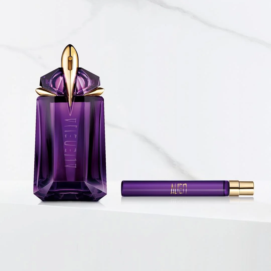 Mugler Alien - ادو پرفیوم - عطر زنانه - گلی و چوبی - با رایحه یاس، چوب و کهربا - ماندگاری طولانی - سایز مسافرتی - 0.33 Fl Oz Mugler Alien - ادو پرفیوم - عطر زنانه - گلی و چوبی - با رایحه یاس، چوب و کهربا - ماندگاری طولانی - سایز مسافرتی - 0.33 Fl Oz