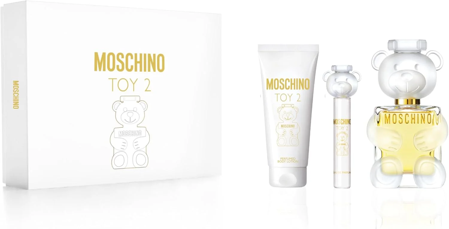ست هدیه 3 تکه ادو پرفیوم زنانه Moschino Toy 2 Natural