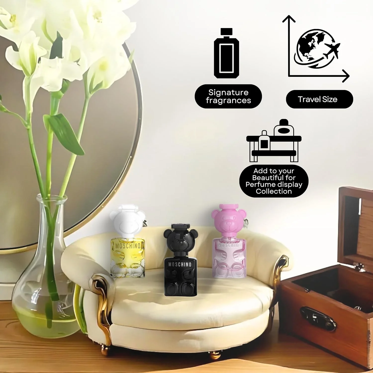 ست مینیاتوری عطر زنانه موسکینو توی مینی x 3 ست مینیاتوری عطر زنانه موسکینو توی مینی x 3