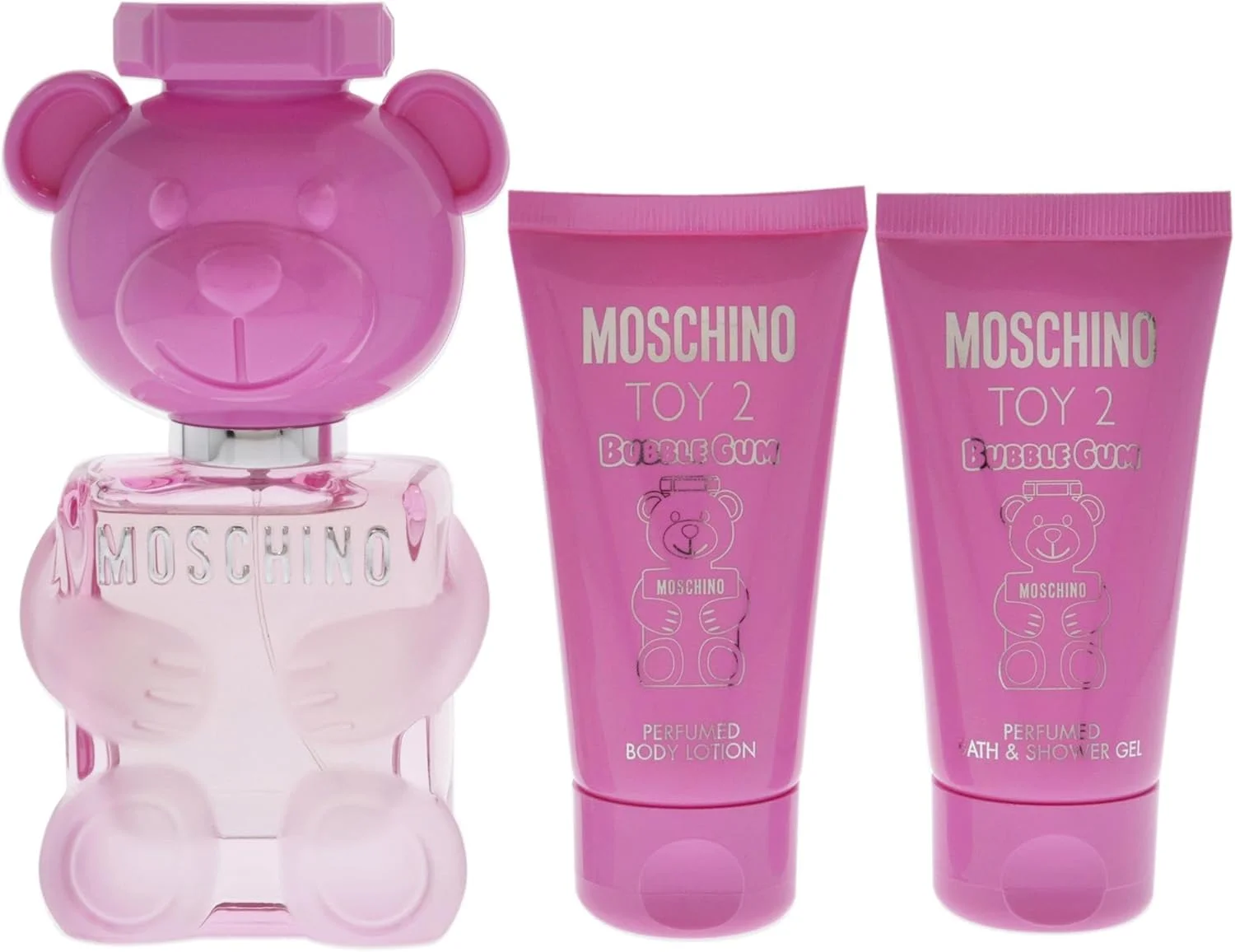 مجموعه هدیه 3 تکه زنانه Moschino Moschino Toy 2 Bubble Gum شامل ادو تویلت 50 میلی لیتری، لوسیون بدن 50 میلی لیتری و ژل حمام و دوش 50 میلی لیتری مجموعه هدیه 3 تکه زنانه Moschino Moschino Toy 2 Bubble Gum شامل ادو تویلت 50 میلی لیتری، لوسیون بدن 50 میلی لیتری و ژل حمام و دوش 50 میلی لیتری