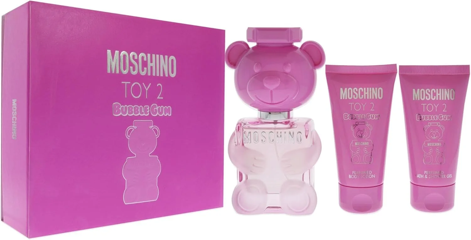 مجموعه هدیه 3 تکه زنانه Moschino Moschino Toy 2 Bubble Gum شامل ادو تویلت 50 میلی لیتری، لوسیون بدن 50 میلی لیتری و ژل حمام و دوش 50 میلی لیتری مجموعه هدیه 3 تکه زنانه Moschino Moschino Toy 2 Bubble Gum شامل ادو تویلت 50 میلی لیتری، لوسیون بدن 50 میلی لیتری و ژل حمام و دوش 50 میلی لیتری
