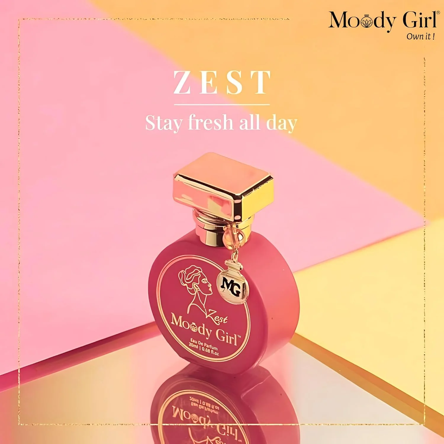 عطر زنانه و دخترانه لوکس Moody Girl مدل Zest با ماندگاری طولانی 20 میلی لیتر | رایحه گاردنیا تازه و میوه ای | ماندگاری 24 ساعته | ایده آل برای استفاده روزانه و هدیه دادن به زنان و دختران عطر زنانه و دخترانه لوکس Moody Girl مدل Zest با ماندگاری طولانی 20 میلی لیتر | رایحه گاردنیا تازه و میوه ای | ماندگاری 24 ساعته | ایده آل برای استفاده روزانه و هدیه دادن به زنان و دختران