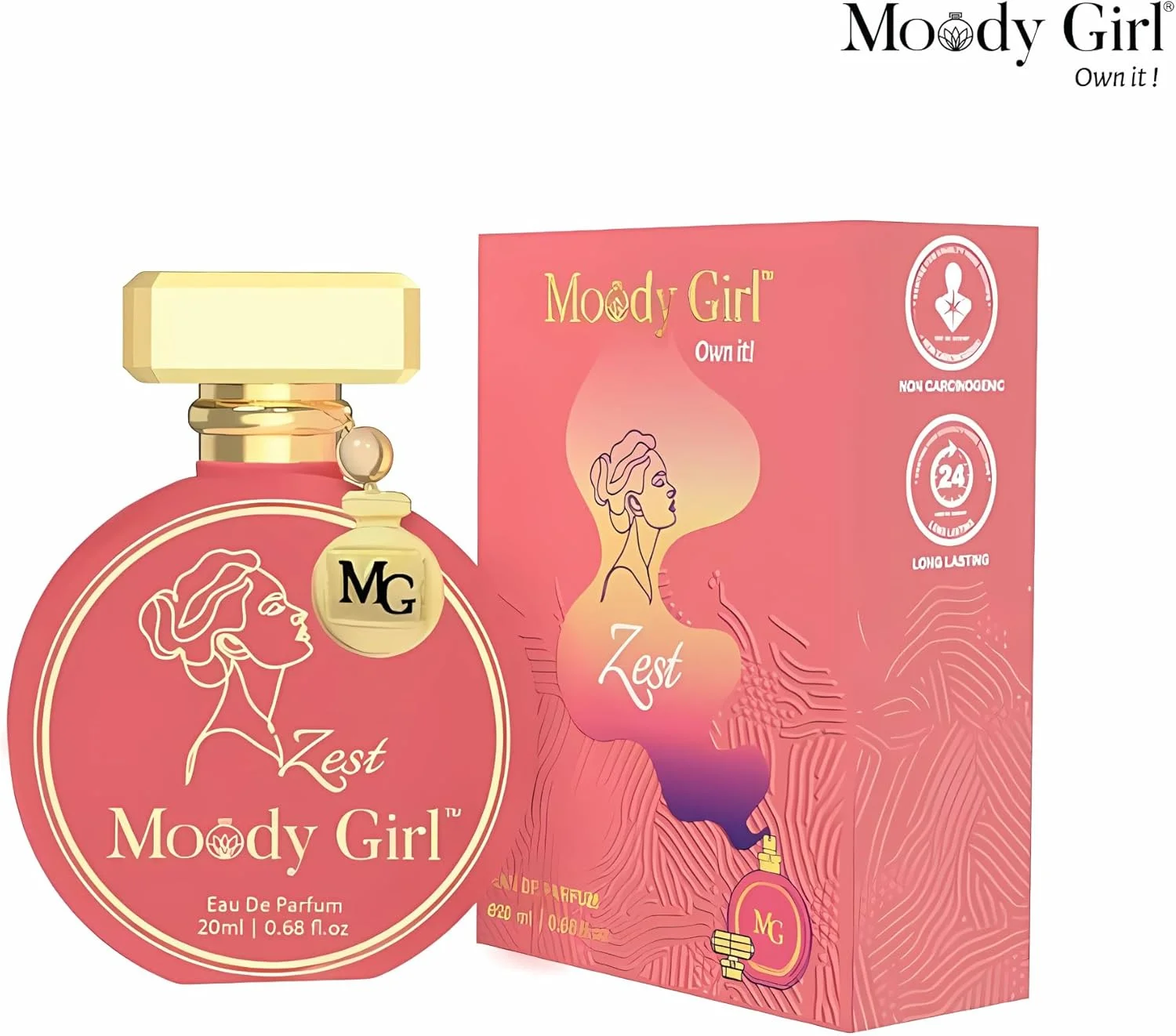 عطر زنانه و دخترانه لوکس Moody Girl مدل Zest با ماندگاری طولانی 20 میلی لیتر | رایحه گاردنیا تازه و میوه ای | ماندگاری 24 ساعته | ایده آل برای استفاده روزانه و هدیه دادن به زنان و دختران عطر زنانه و دخترانه لوکس Moody Girl مدل Zest با ماندگاری طولانی 20 میلی لیتر | رایحه گاردنیا تازه و میوه ای | ماندگاری 24 ساعته | ایده آل برای استفاده روزانه و هدیه دادن به زنان و دختران