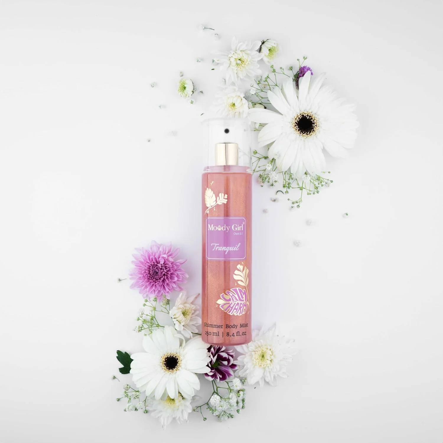 بادی میست شیمر ماندگار و لوکس Moody Girl Tranquil 250ml برای زنان و دختران | پشن فروت، نارنگی، گل صد تومانی و انواع توت ها، رایحه مشک و میوه ای برای زنان و دختران | ایده آل برای استفاده روزانه بادی میست شیمر ماندگار و لوکس Moody Girl Tranquil 250ml برای زنان و دختران | پشن فروت، نارنگی، گل صد تومانی و انواع توت ها، رایحه مشک و میوه ای برای زنان و دختران | ایده آل برای استفاده روزانه