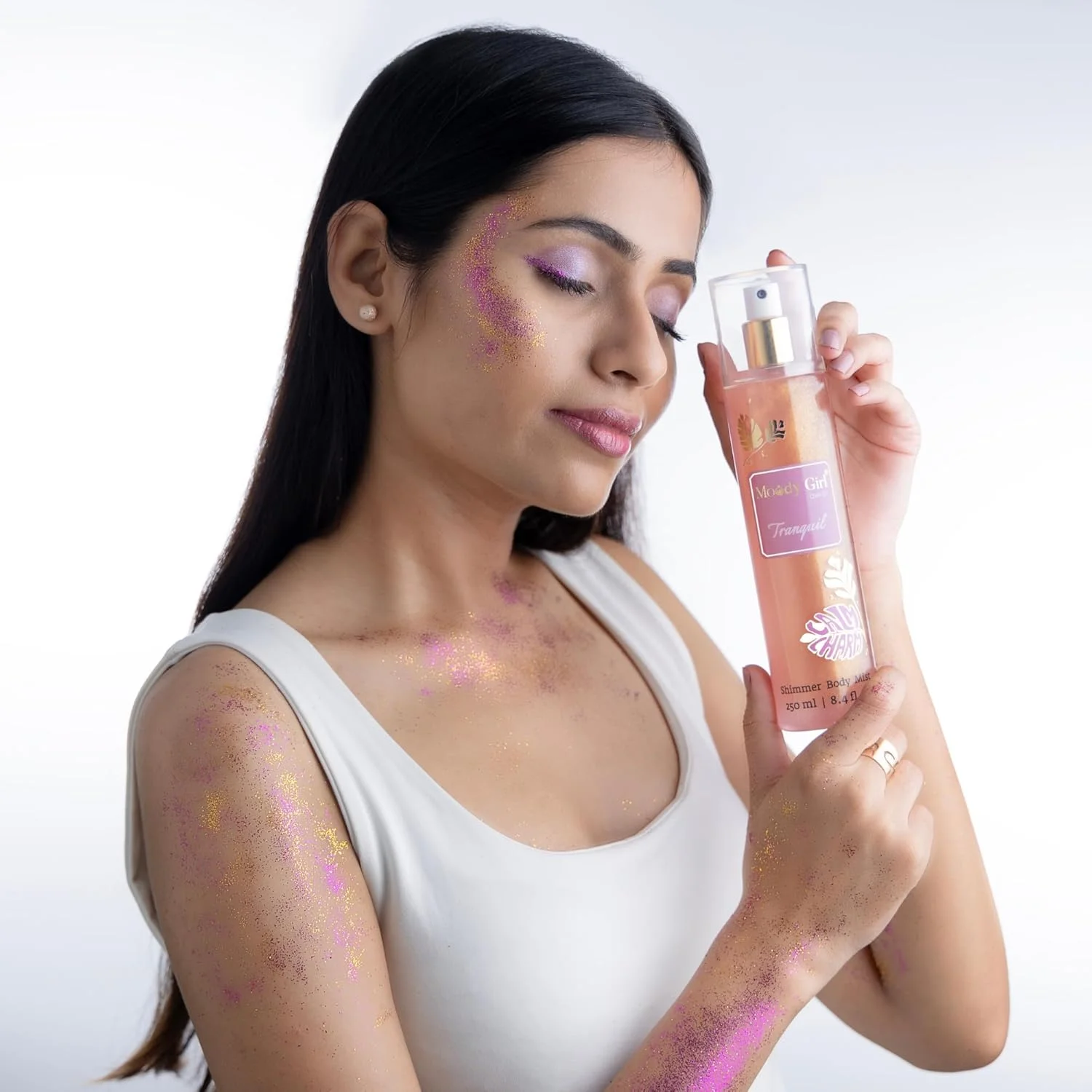 بادی میست شیمر ماندگار و لوکس Moody Girl Tranquil 250ml برای زنان و دختران | پشن فروت، نارنگی، گل صد تومانی و انواع توت ها، رایحه مشک و میوه ای برای زنان و دختران | ایده آل برای استفاده روزانه بادی میست شیمر ماندگار و لوکس Moody Girl Tranquil 250ml برای زنان و دختران | پشن فروت، نارنگی، گل صد تومانی و انواع توت ها، رایحه مشک و میوه ای برای زنان و دختران | ایده آل برای استفاده روزانه