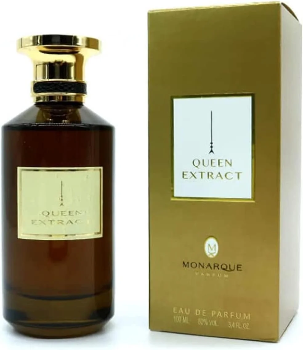 عطر زنانه مونارک مدل Queen Extract EDP با رایحه شیرین، گلی و مشک ماندگار، 100 میلی لیتر